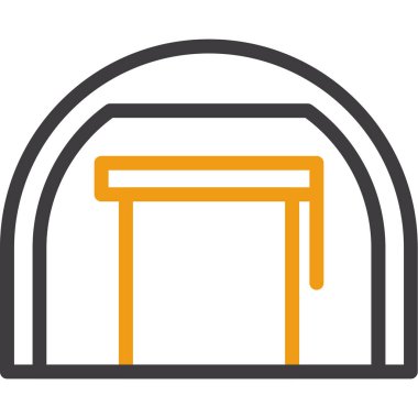 Bir ahşap bank simgesinin vektör çizimi