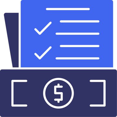 Para için. Web simgesi basit illüstrasyon