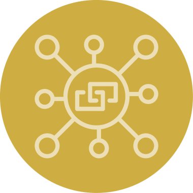 Modern simgenin vektör illüstrasyonu