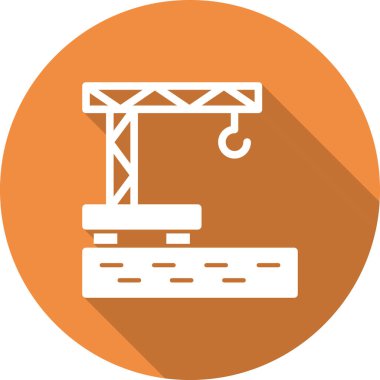 Vinç. Web simgesi basit illüstrasyon