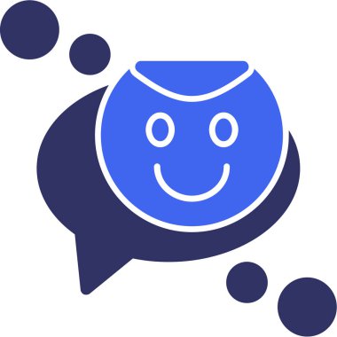 Sohbet mesajı vektör illüstrasyonu