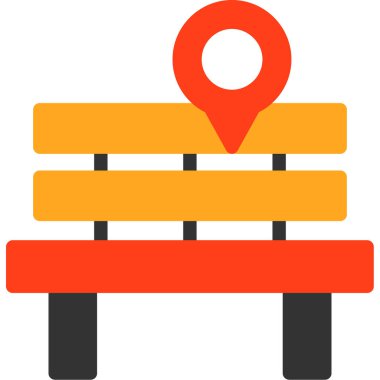 gps harita konumu simgesi düz biçimli