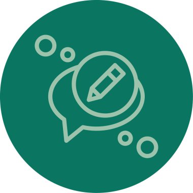 konuşma balonu simgesi, vektör illüstrasyonu