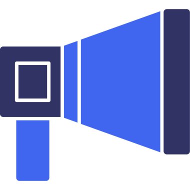 Konuşmacı. Web simgesi basit illüstrasyon