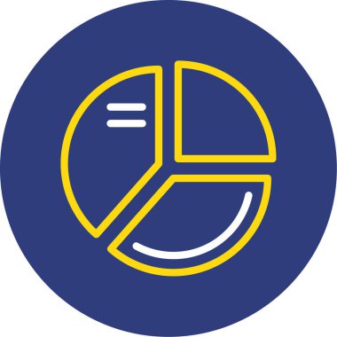 Pasta grafiği vektör illüstrasyonu