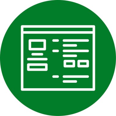 Bir belge simgesinin vektör illüstrasyonu