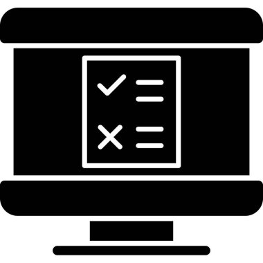 Bilgisayar. Web basit illüstrasyonu