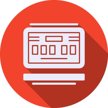 tarayıcı pencere arayüzü simgesi düz biçimli