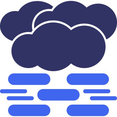 Bulut. Web simgesi basit illüstrasyon