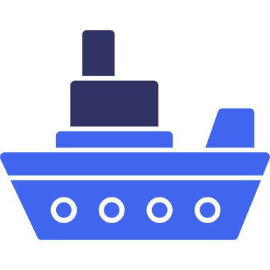 Yolcu gemisi. Web simgesi basit illüstrasyon