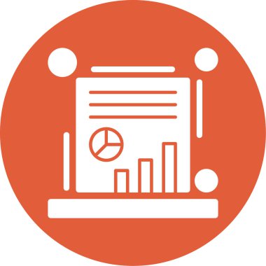 Rapor ver. Web simgesi basit illüstrasyon