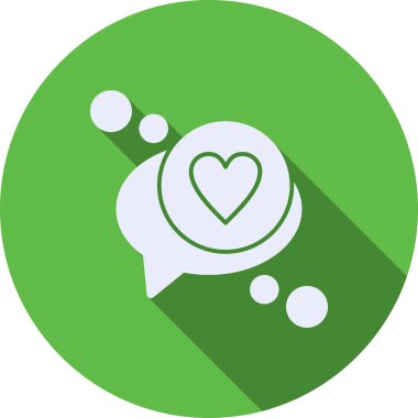 Kalp. Web simgesi basit illüstrasyon