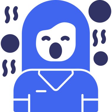 Maskeli bir kadının vektör çizimi