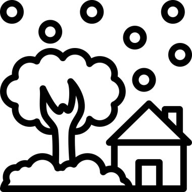 Ağacın vektör illüstrasyonu