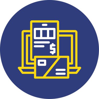 Bir belge simgesinin vektör illüstrasyonu