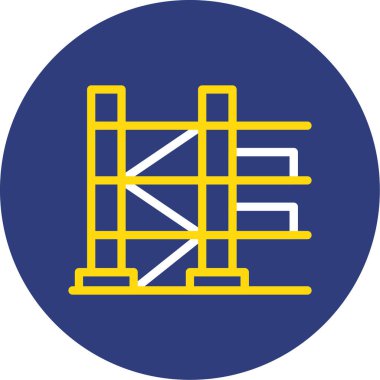 inşaat vinç simgesi ana hat biçiminde oluşturuluyor