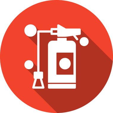 Bir gaz simgesinin vektör illüstrasyonu