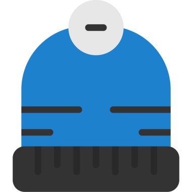 Soğuk kış şapkası simgesi