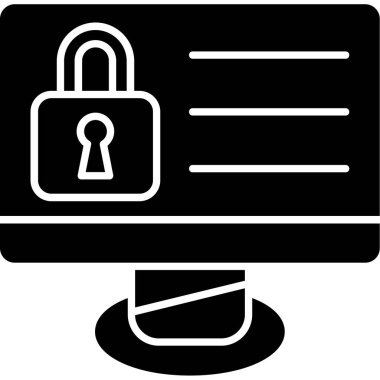 ikon vektör illüstrasyonunu kilitle