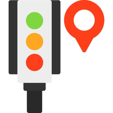 Trafik ışıkları vektör simgesi