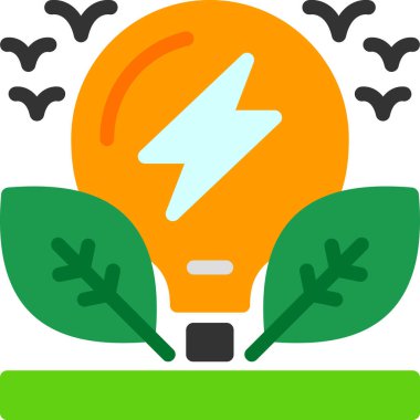 enerji ikonu vektör illüstrasyonu