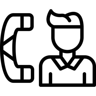 Çağrı merkezi operatör simgesi, özet biçimi