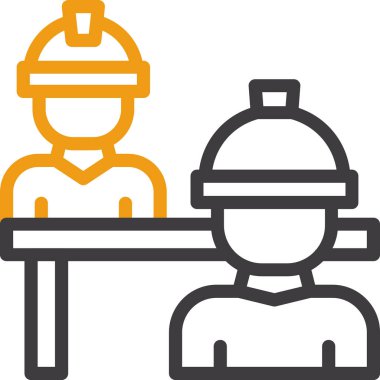 Mühendis. Web simgesi basit illüstrasyon