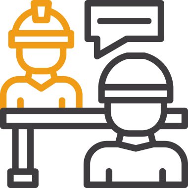 işçi adam simgesi vektör illüstrasyonu