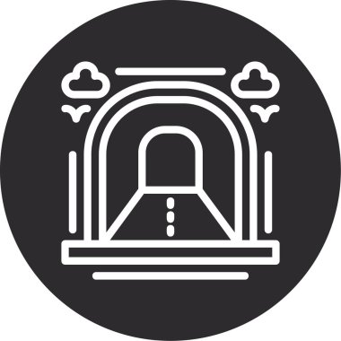 Modern yapı simgesinin vektör illüstrasyonu