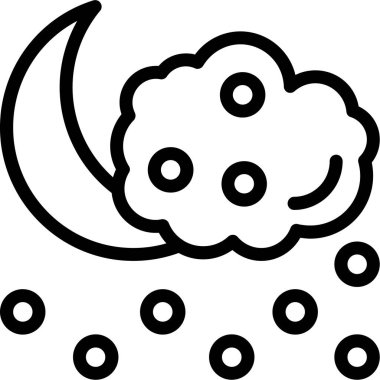 Hava durumu. Web simgesi basit illüstrasyon