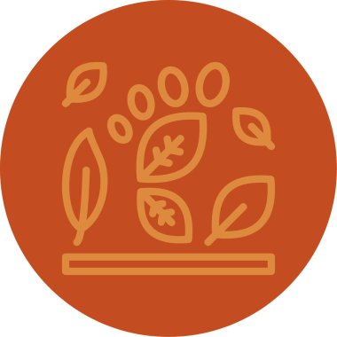 Bir ağaç simgesinin vektör illüstrasyonu