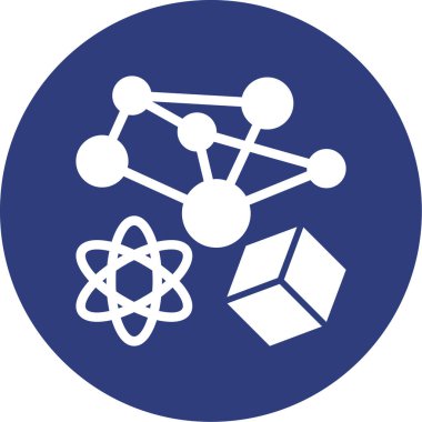 atom. Web simgesi basit illüstrasyon