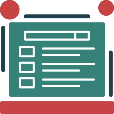 belge simgesi vektör illüstrasyonu