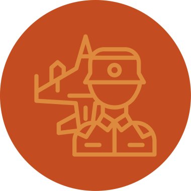 Bir kadın simgesinin vektör illüstrasyonu