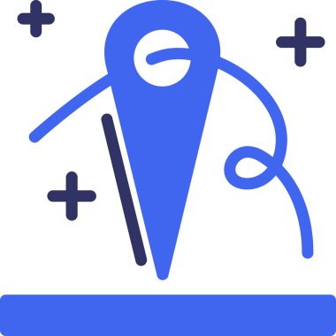 konum haritası gps simgesi - taslak biçimi