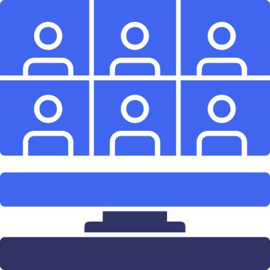 iş konferansı simgesi - özet biçimi