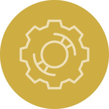 dişli simgesi vektör illüstrasyonu