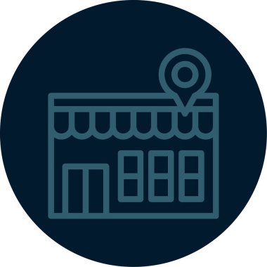 vektör mağaza simgesi çizimi