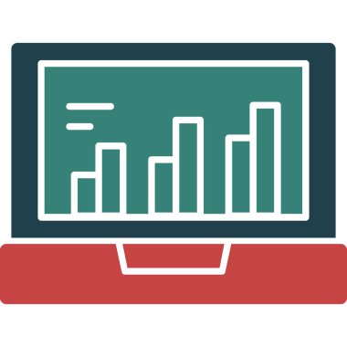 bar chart. web icon simple design