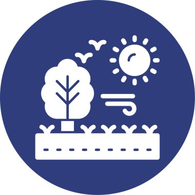 vector illustration of trees icon