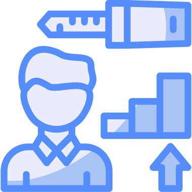 iş grafiği büyüme simgesi