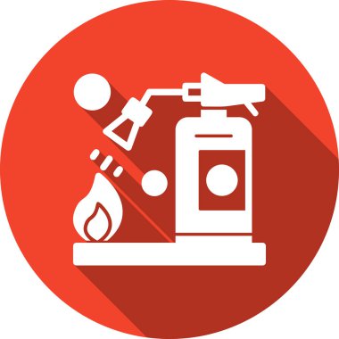 Yangın söndürücüyü düz vektör simgesi