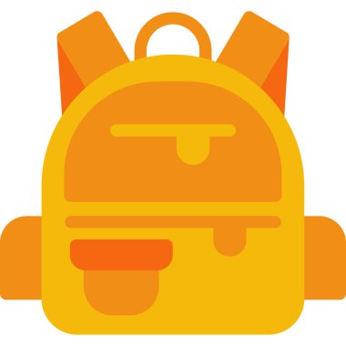 Sırt çantalı sırt çantası simgesi