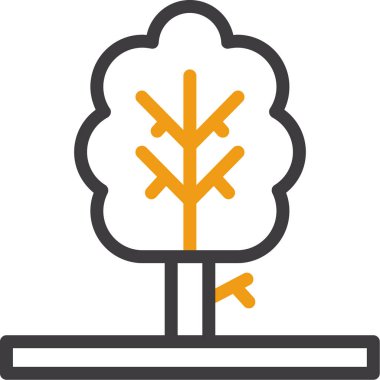 ağaç vektör simgesi modern basit illüstrasyon