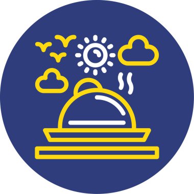 Gıda simgesinin vektör illüstrasyonu