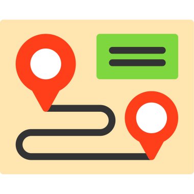 konum haritası ikon vektör illüstrasyon tasarımı