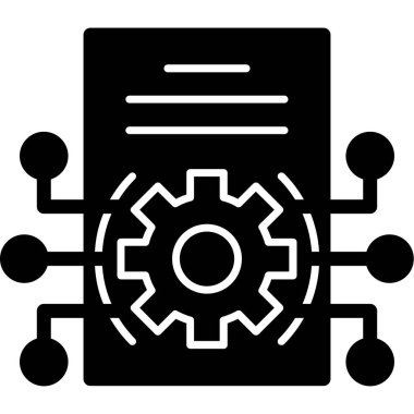 Modern b 'nin vektör illüstrasyonu vites simgesinden yoksun