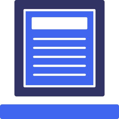 Bir belgenin vektör illüstrasyonu