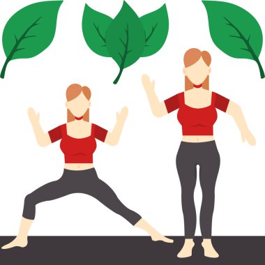 Yoga ve meditasyon yapan genç bir kadın