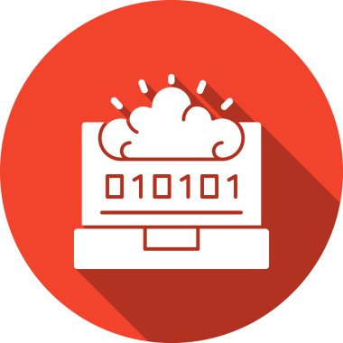 düz biçimli veri bulut hesaplama simgesi